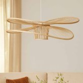 Lámpara colgante Lisen de Ø80 cm, gran colgante decorativo para espacios amplios