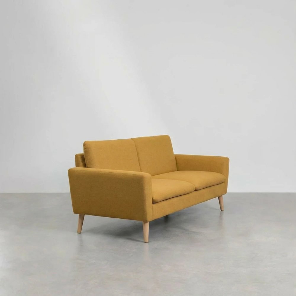 Sofá 2 plazas mostaza | Venta de Muebles Online