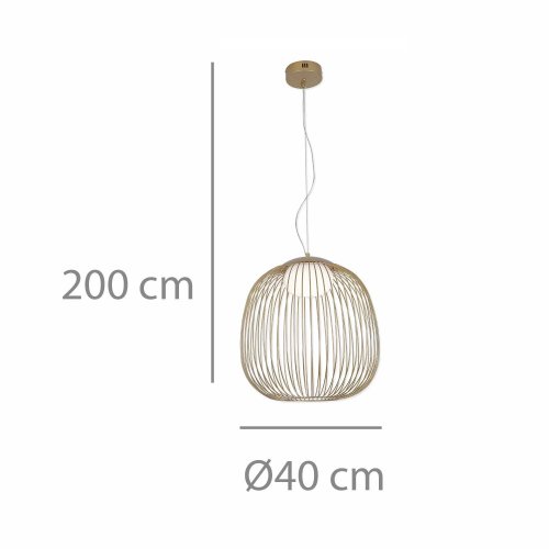 Lámpara de Techo Led Eridan color Dorado - Lámpara de techo - UKUKHOME.com