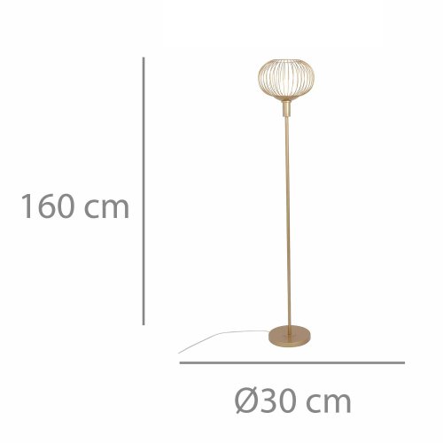Lámpara de Pie Eridan 1 Luz color Dorado - Lámpara de pie - UKUKHOME.com
