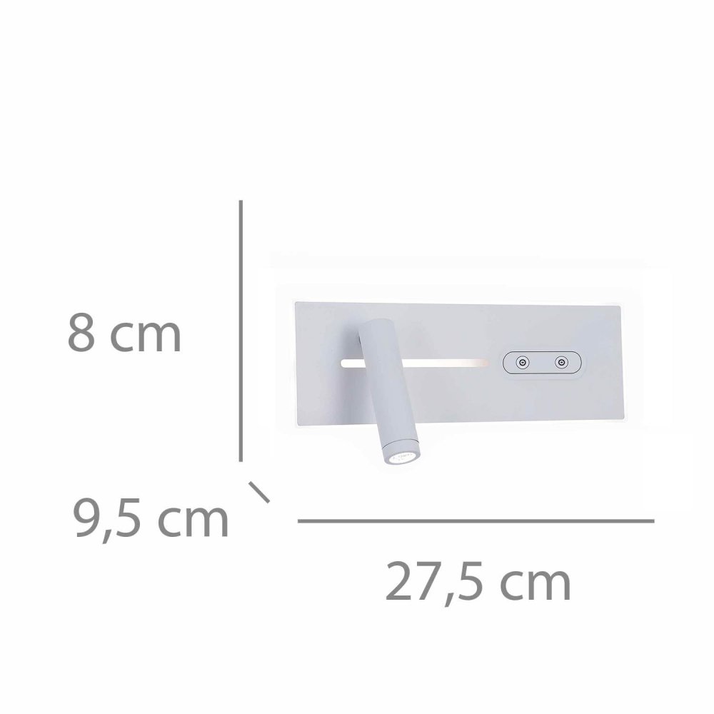 Aplique Led Blanco 27,5Cm Gali - Aplique led - UKUKHOME.com