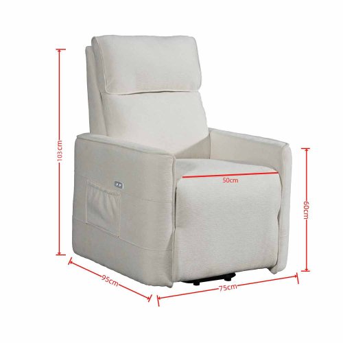 Sillón Relax Eléctrico Power Lift Gris - Comodidad Asistida UKUKHOME
