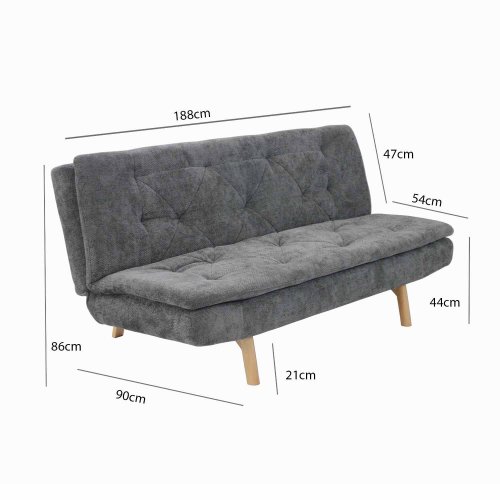 Sofá cama Atlas Gris Marengo elegante | Ukukhome