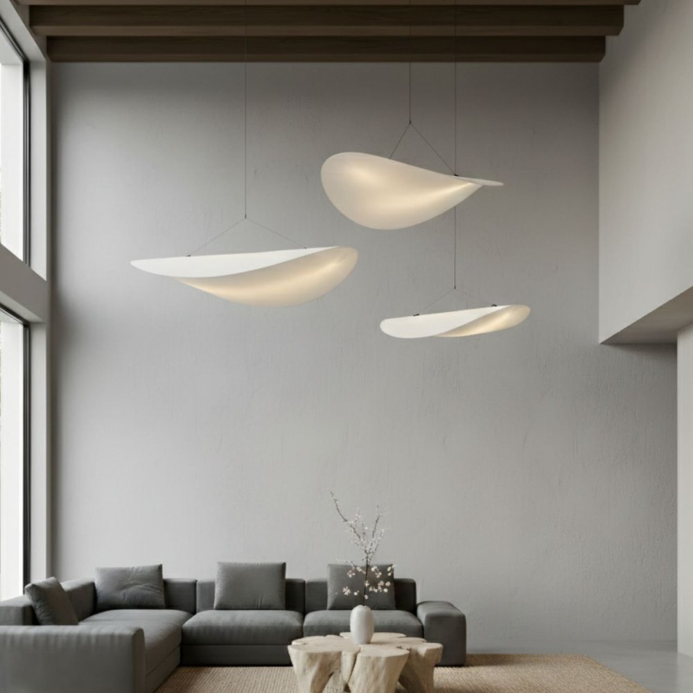 Lámpara Techo LED SHANA Ø60CM SEDA ARTIFICIAL | Eskriss