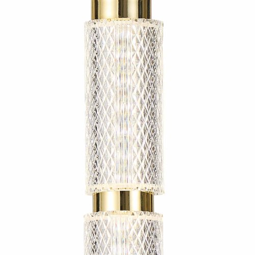 Lámpara LED Colgante NICOLE ACRÍLICO Y DORADO | Eskriss