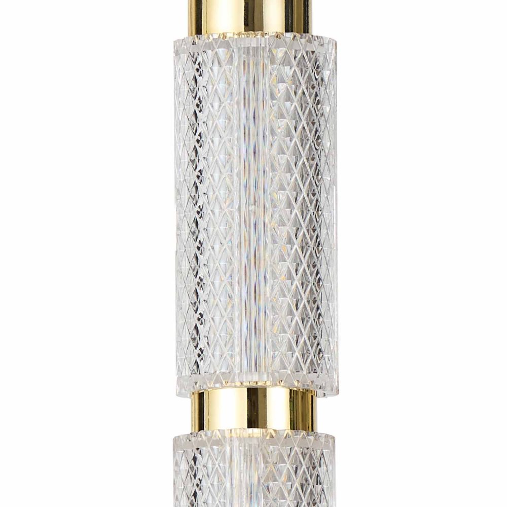 Lámpara LED Colgante NICOLE ACRÍLICO Y DORADO | Eskriss