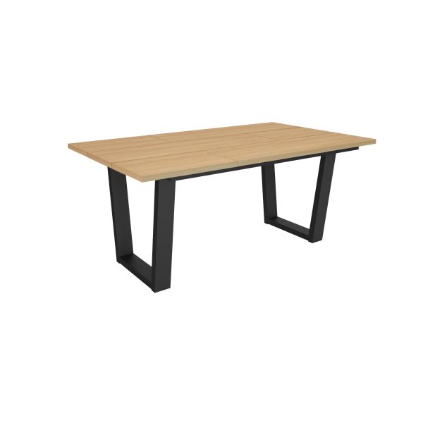 MESA COMEDOR FIJA 167X90X74 CM 8 COMENSALES PATAS U INDUSTRIAL ROBLE SOFT