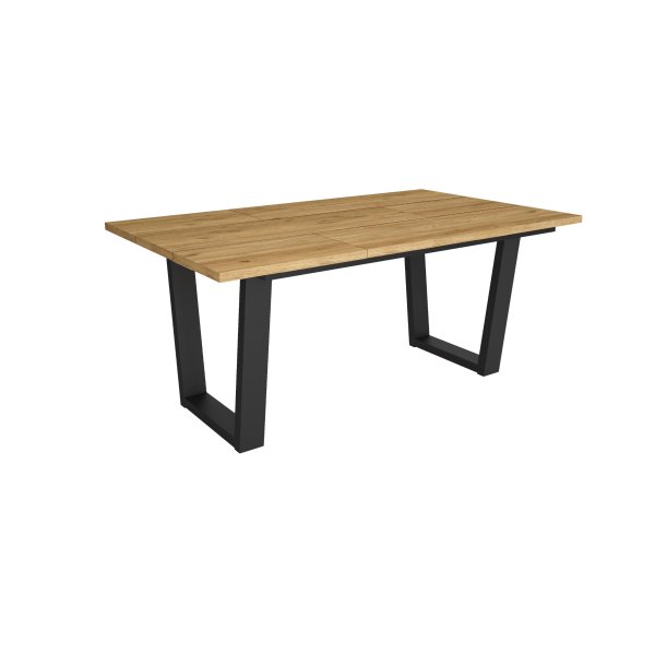 MESA COMEDOR FIJA 167X90X74 CM 8 COMENSALES PATAS U INDUSTRIAL ROBLE