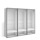 Vestidor Abierto 180x145 cm Blanco | Armario Perchero Dormitorio