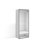 Vestidor Abierto 60x145 cm Blanco | Módulo Armario Perchero