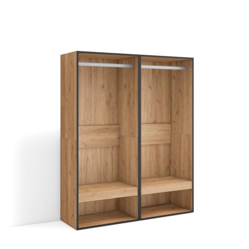 Vestidor Abierto Eden 120x145 cm Roble | Armario Perchero