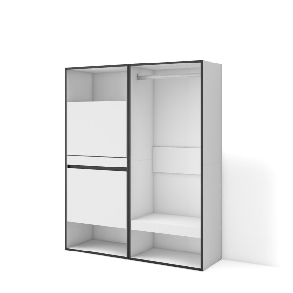 Zapatero Plus 120x145 cm Blanco | Vestidor + Zapatero Dormitorio