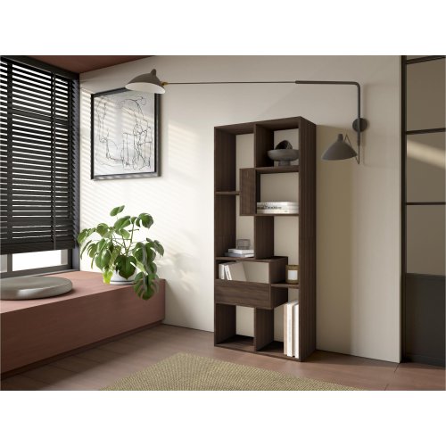 Librería Estantería 162 cm Roble Oscuro | Multiposición