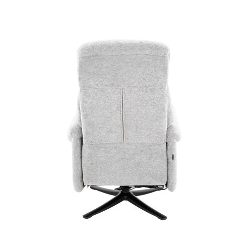 Sillón relax eléctrico gris claro – vista trasera