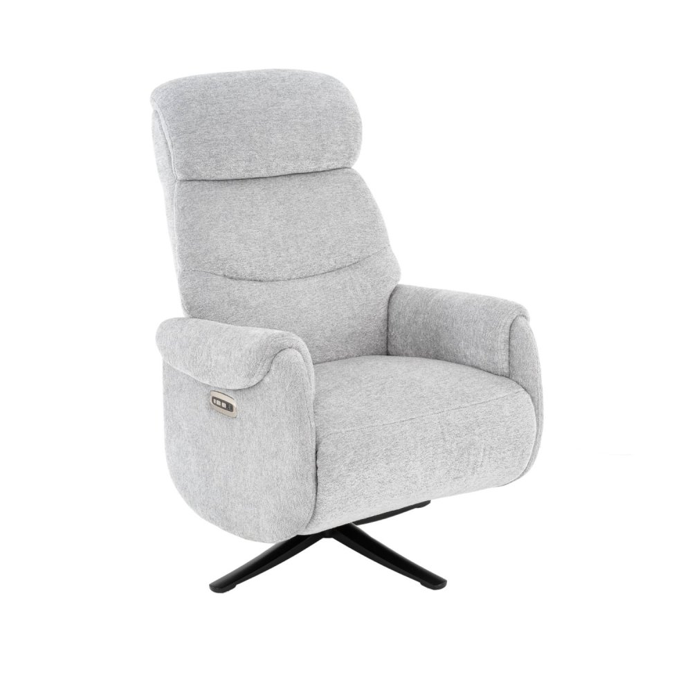 Sillón relax eléctrico gris claro – vista principal