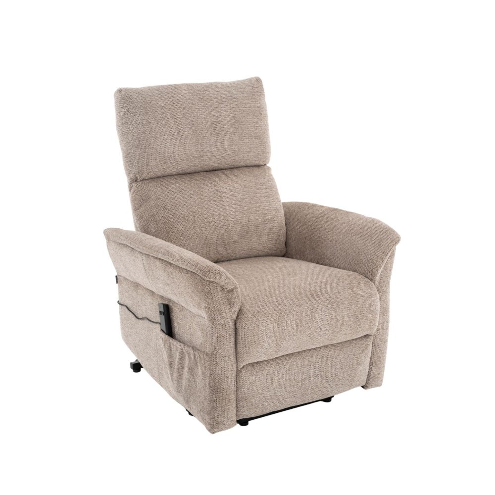 Sillón relax eléctrico marrón reclinable – vista principal