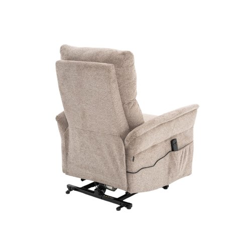 Sillón relax eléctrico marrón reclinable – vista posterior