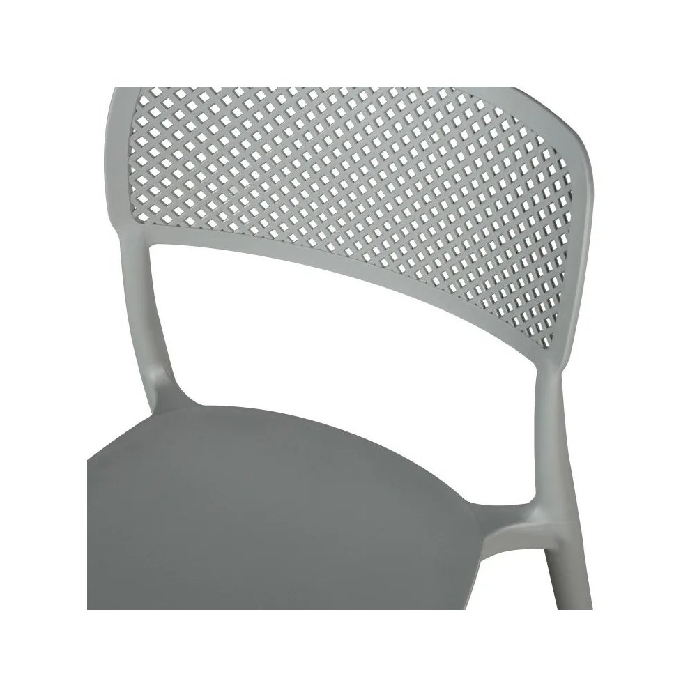 Silla Exterior Apilable Naia Gris | Ukukhome