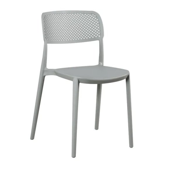 Silla Exterior Apilable Naia Gris | Ukukhome