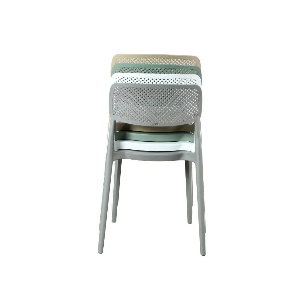 Silla Exterior Apilable Naia Gris | Ukukhome