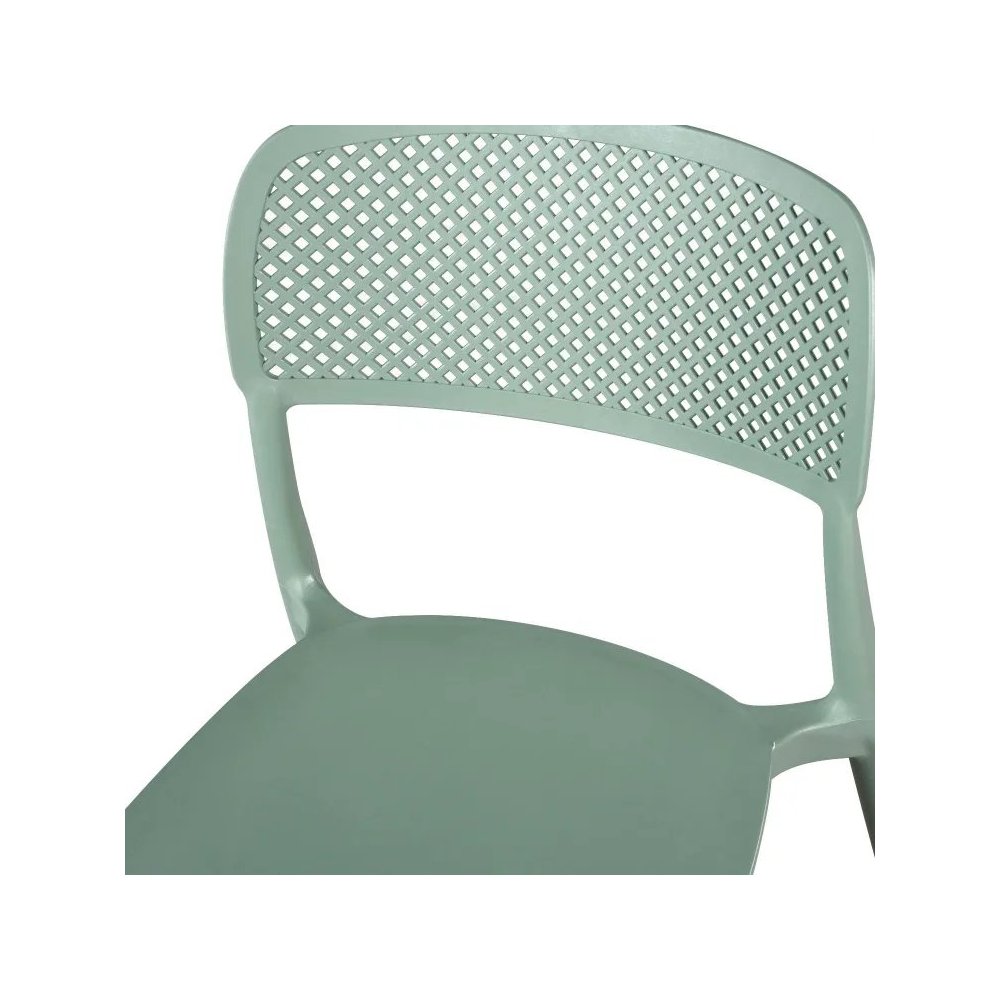 Silla Exterior Apilable Naia Verde Kale | Ukukhome
