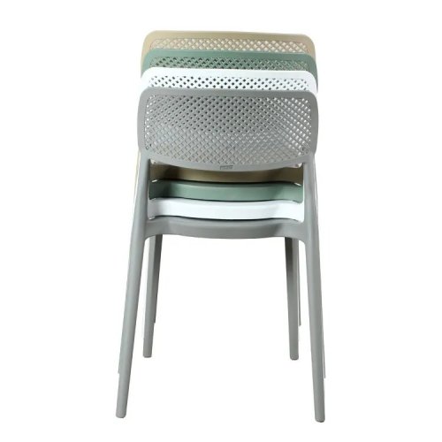 Silla Exterior Apilable Naia Blanca | Ukukhome