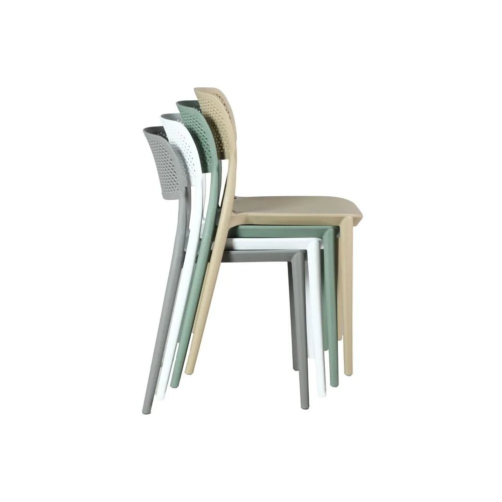 Silla Exterior Apilable Naia Blanca | Ukukhome