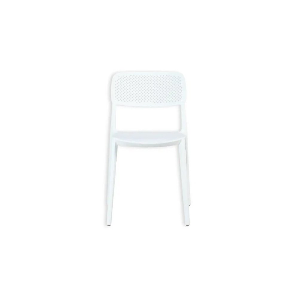 Silla Exterior Apilable Naia Blanca | Ukukhome