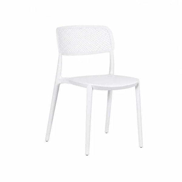 Silla Exterior Apilable Naia Blanca | Ukukhome
