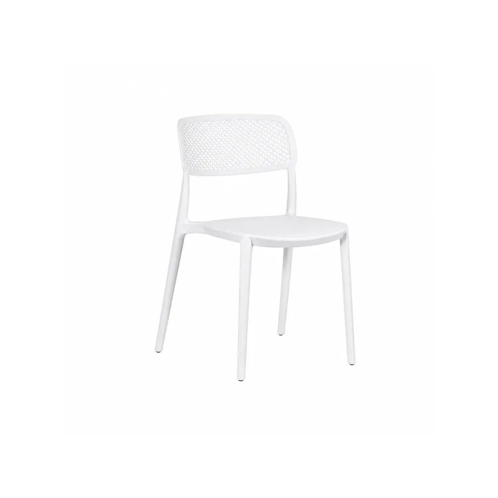 Silla Exterior Apilable Naia Blanca | Ukukhome