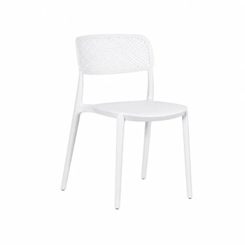 Silla Exterior Apilable Naia Blanca | Ukukhome