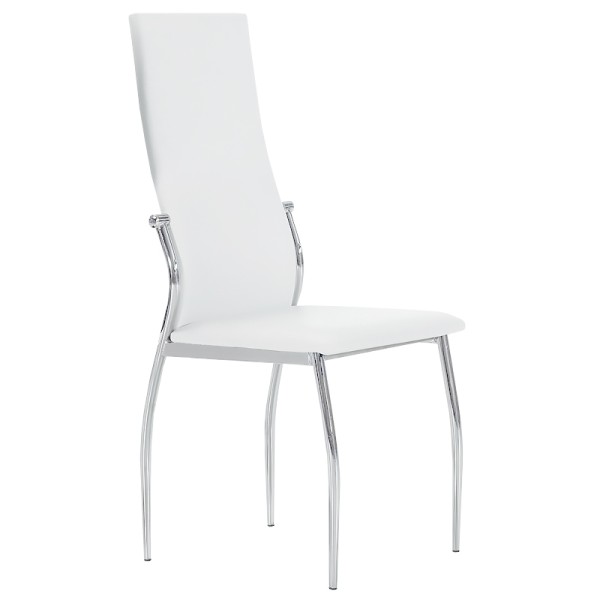 CHAISE TAPISSÉE BOSTON BLANCHE