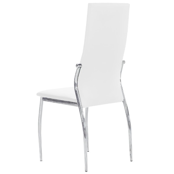 CHAISE TAPISSÉE BOSTON BLANCHE 2