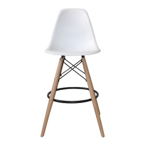 PACK 4 TABOURETS TOWER WOOD BLANC - Chaise Tower 