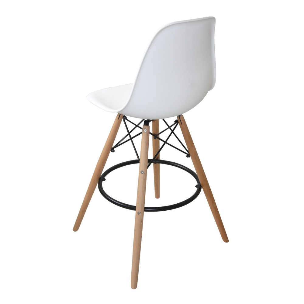 PACK 4 TABOURETS TOWER WOOD BLANC - Chaise Tower 