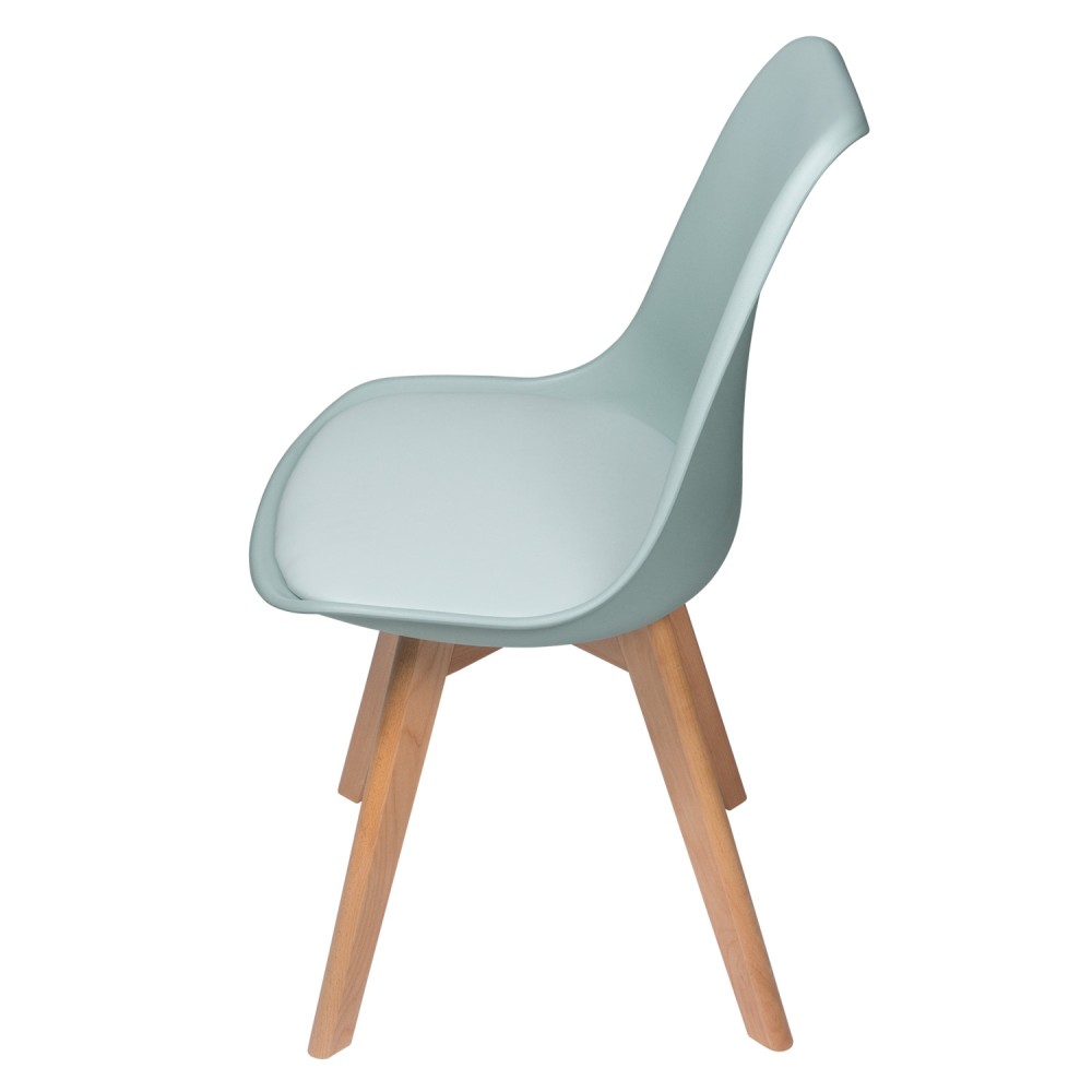 CHAISE NEW TOWER WOOD TURQUOISE - Chaises 