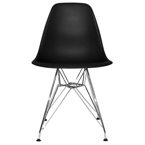 PACK 4 BLACK TOWER CHROME CHAIRS EXTRA QUALITY - Chaise Tower 