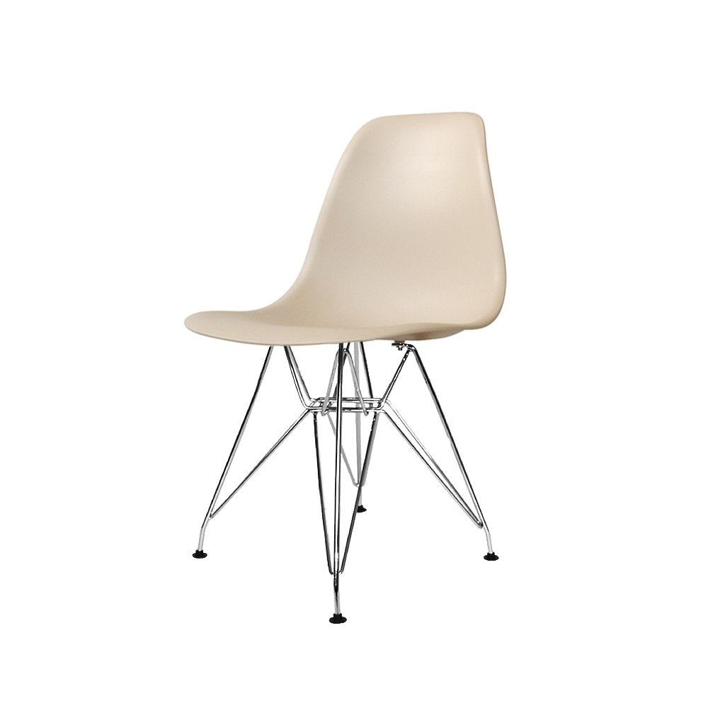 SET 4 CHAISES TOWER CHROME SABLE EXTRA QUALITY