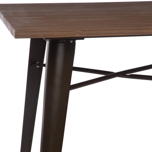 TABLE LANK WOOD 80X80 - Tables 