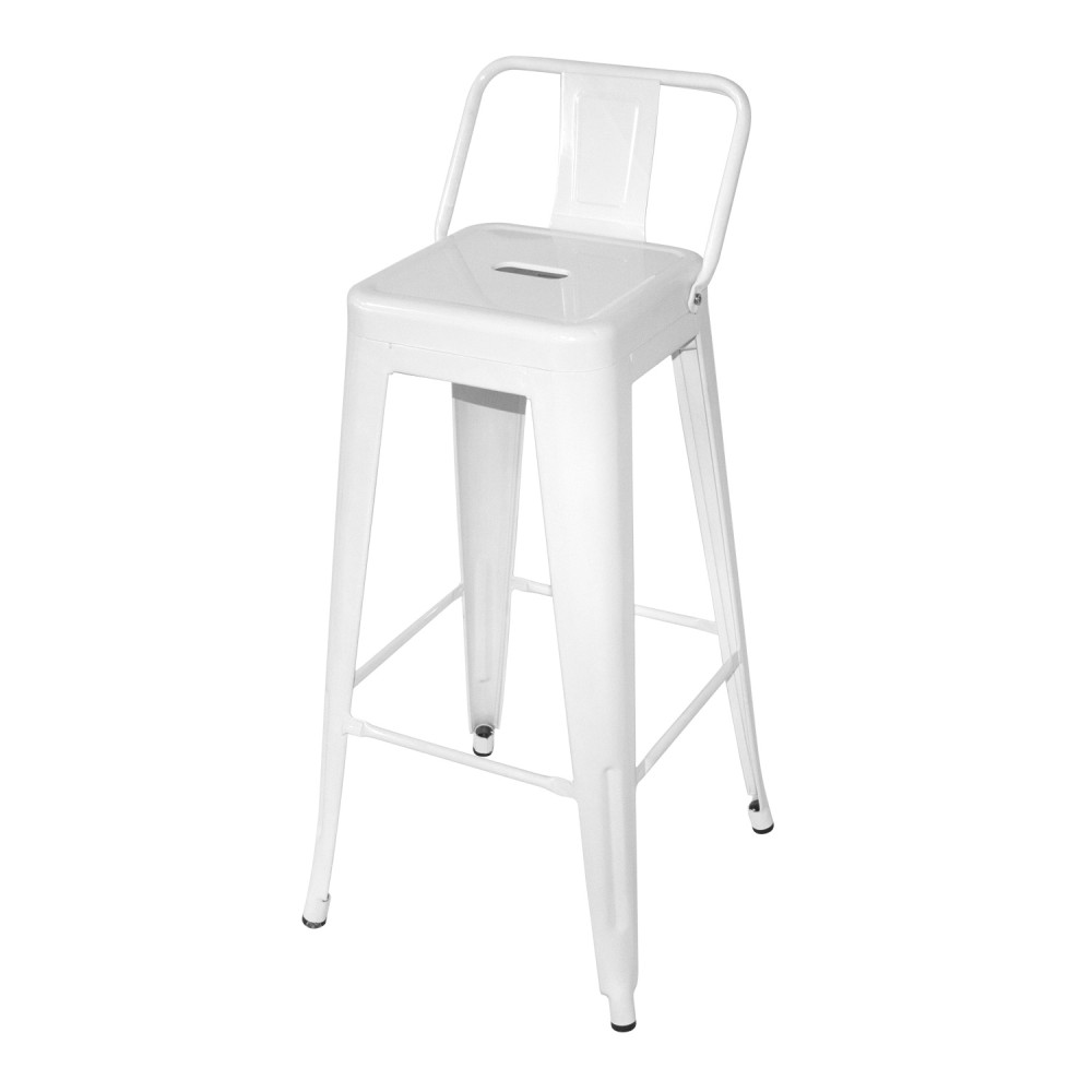 TABOURET LANK INDUSTRIEL AVEC DOSSIER