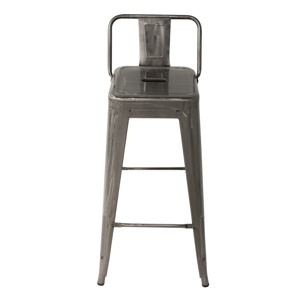 TABURETE LANK INDUSTRIAL CON RESPALDO METÃLICO