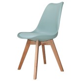 CHAISE NEW TOWER WOOD TURQUOISE - Chaises 