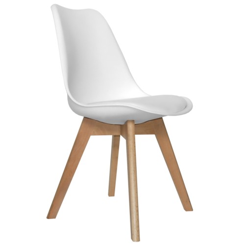 PACK 2 SILLAS NEW TOWER WOOD BLANCAS - Packs de Chaises 