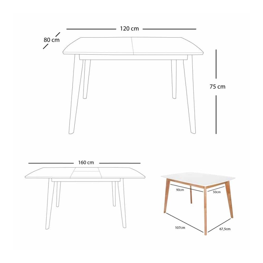 MESA EXTENSIBLE TWEEN - Tables extensibles 
