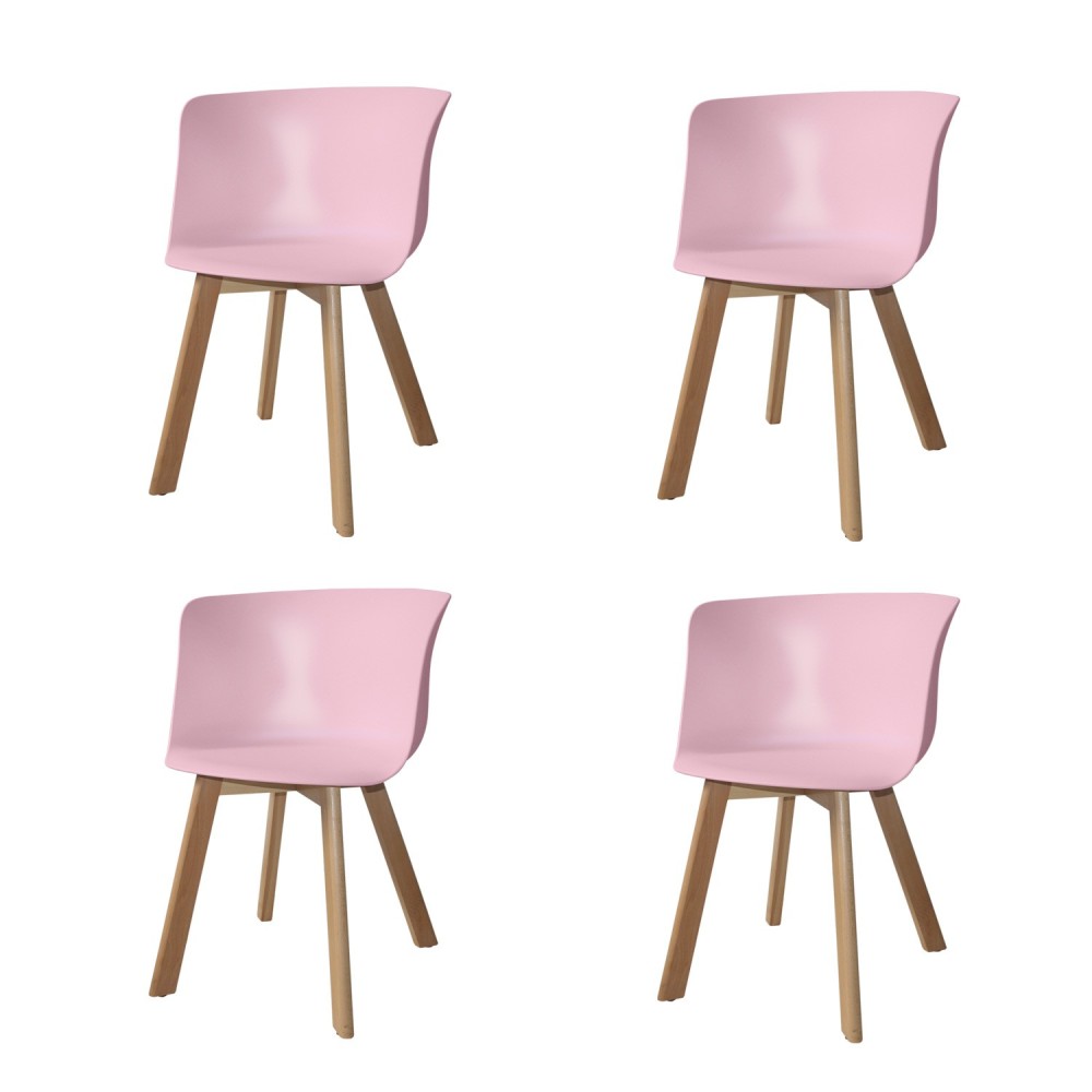 PACK 4 FAUTEUILS WINTER WOOD ROSES