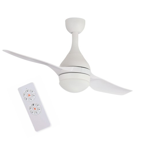 VENTILADOR LED JAN 18W 2 PALAS BLANCO REGULABLE MOTOR DC