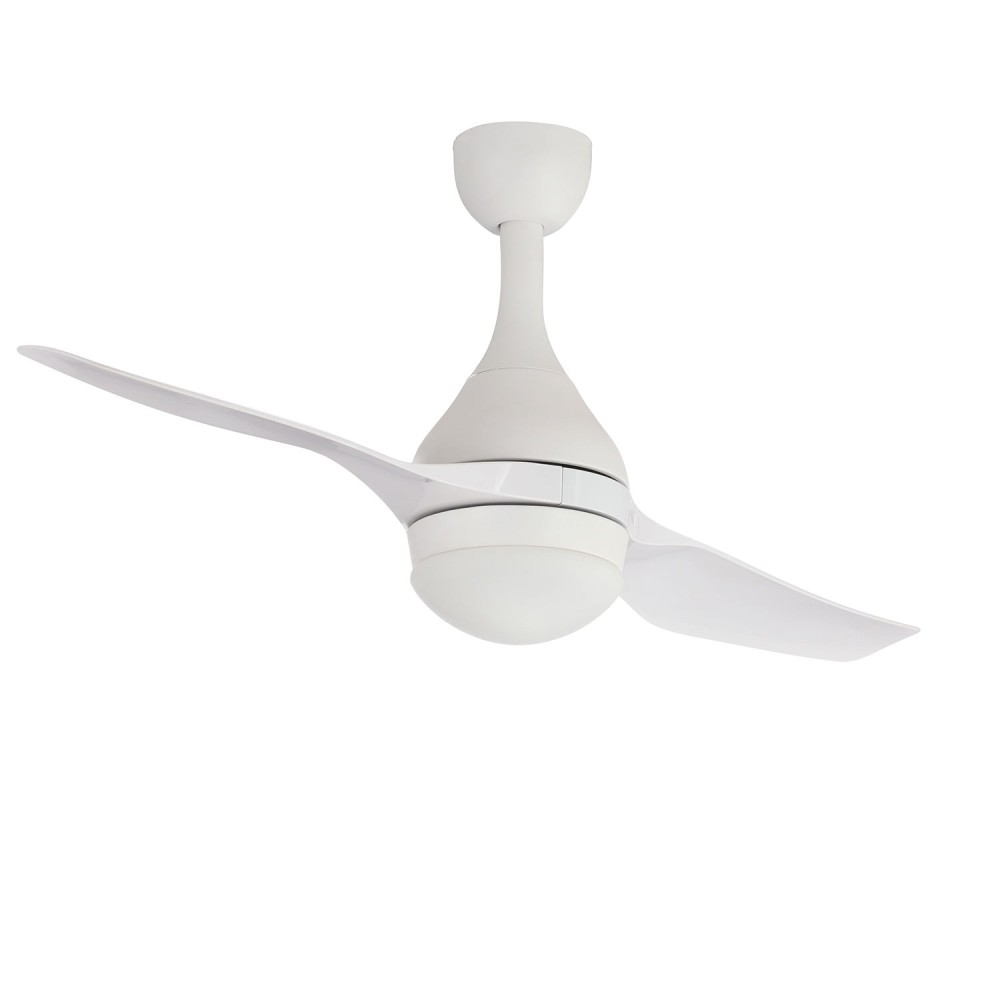 VENTILADOR LED JAN 18W 2 PALAS BLANCO REGULABLE MOTOR DC