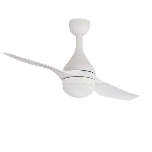 VENTILADOR LED JAN 18W 2 PALAS BLANCO REGULABLE MOTOR DC