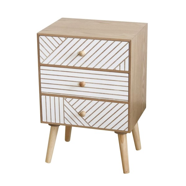 MESITA 3 CAJONES IANA - Tables de Chevet 