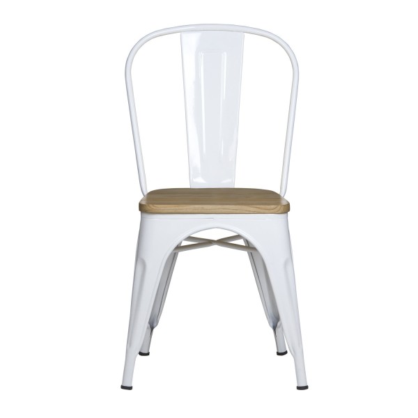 SILLA LANK WOOD BLANCA - Chaise Tólix  2